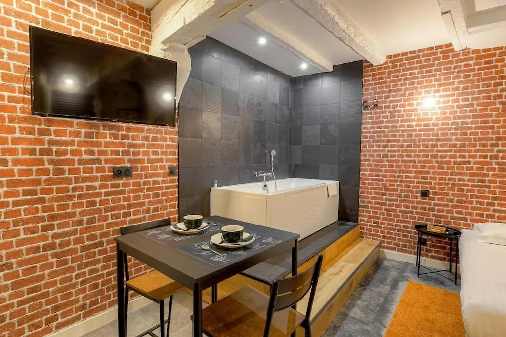 Apartment Industrial-Style Studio With Bathtub, Vieux-Lyon
